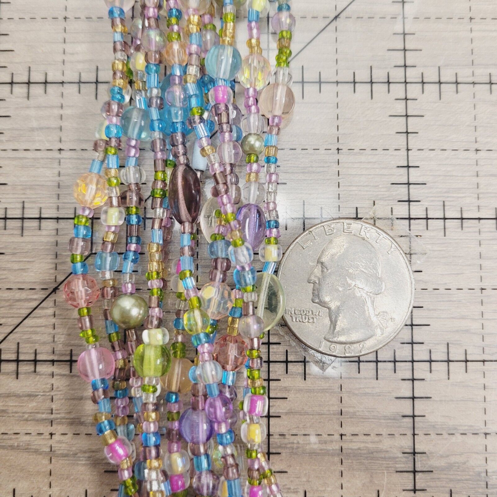 VINTAGE JOAN RIVERS PASTEL TORSADE BEADED NECKLAC… - image 11