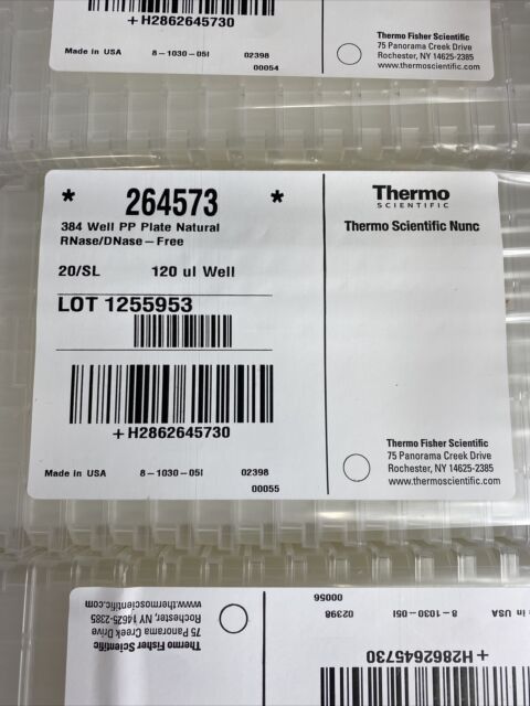 Thermo Scientific Nunc 384 Polypropylene Storage Microplate - 264573 for sale online | eBay