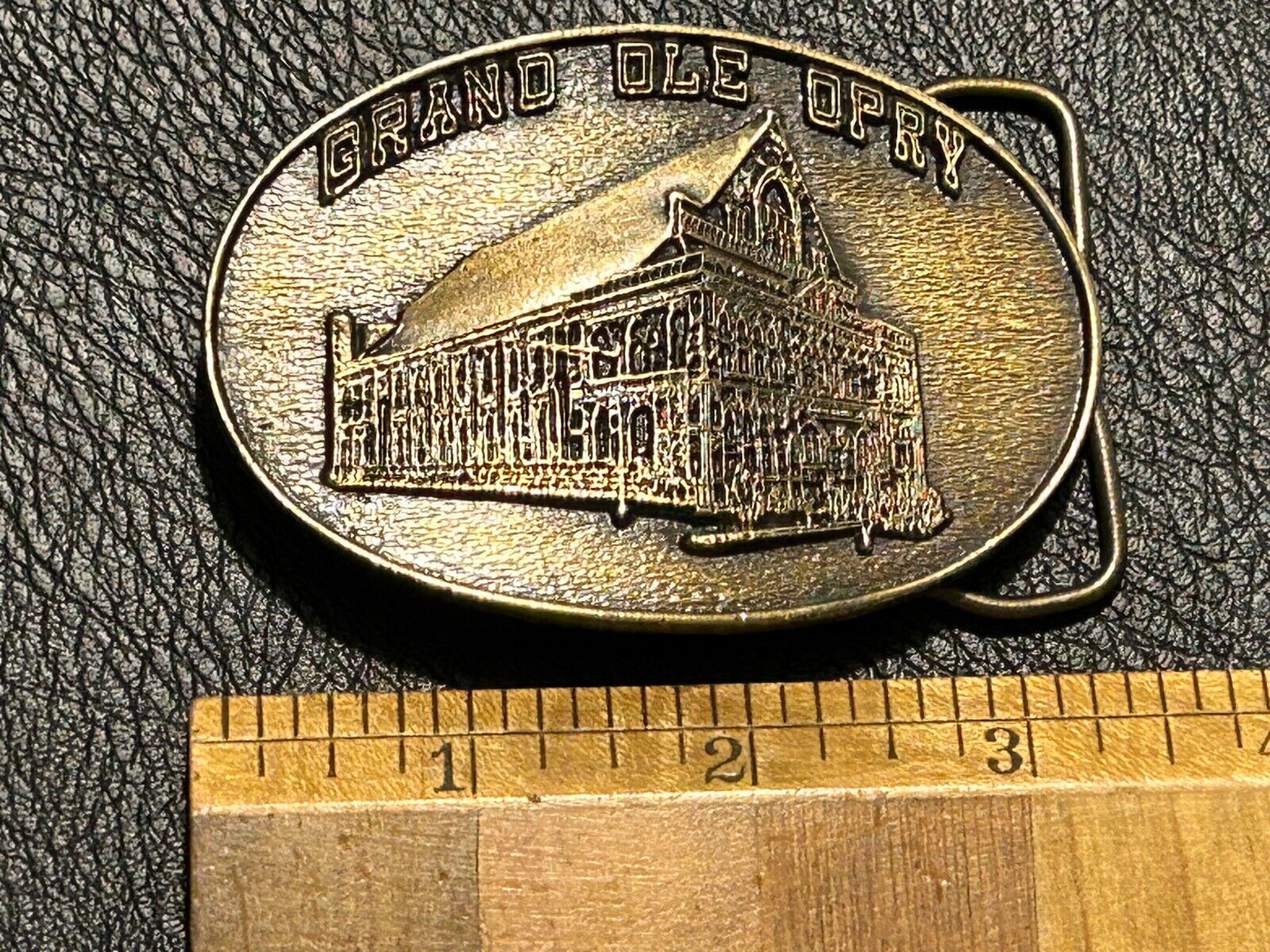 1974 GRAND OLE OPRY BELT BUCKLE, solid brass Berg… - image 3