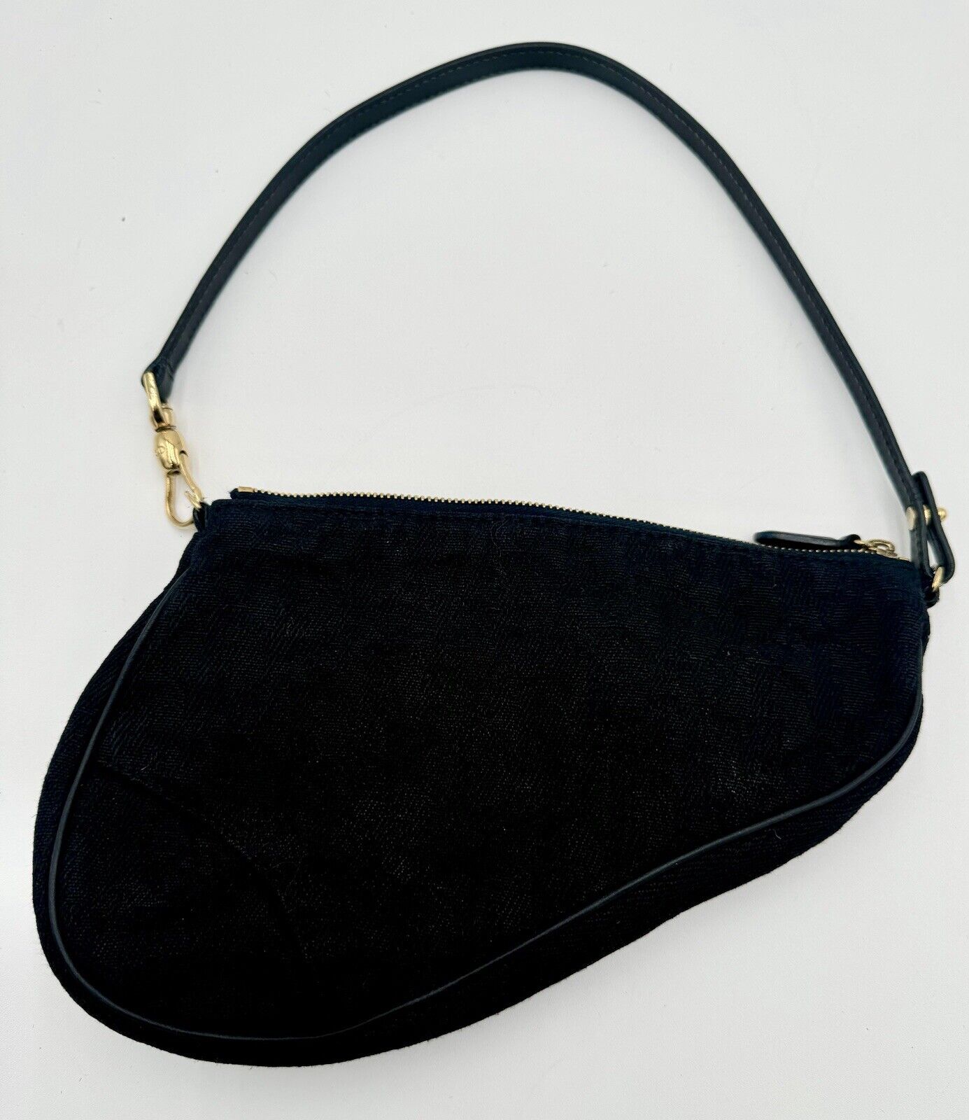 DIOR BLACK CANVAS SADDLE BAG - image 7