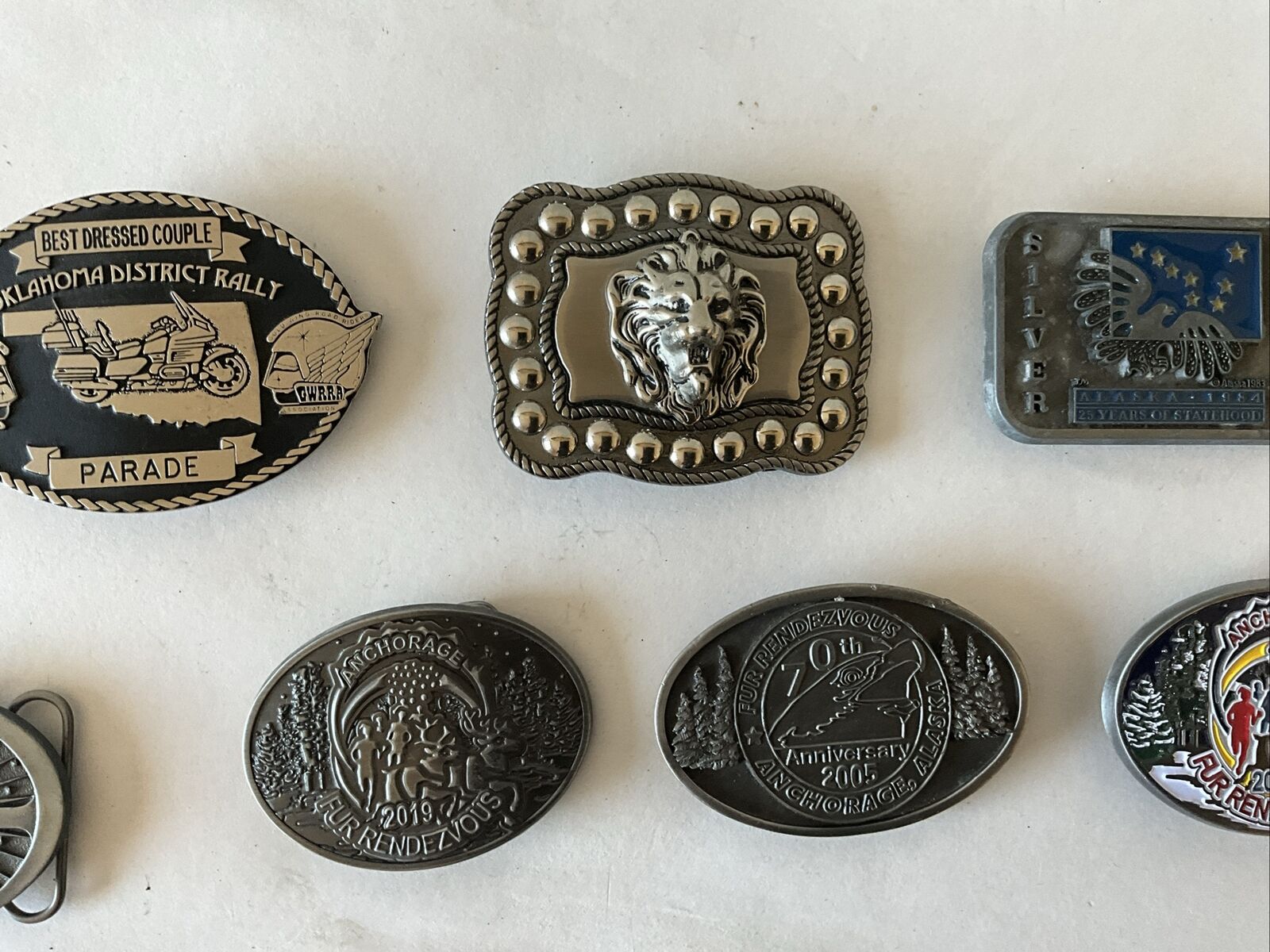 Lot Of 8 Vintage Belt Buckles - image 3