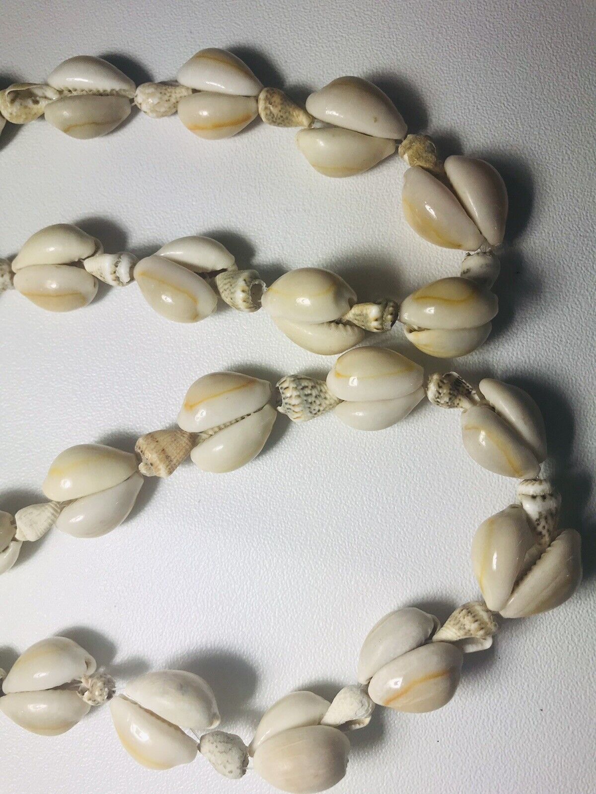 Shell 36" Necklace Hawaiian Vintage VISCO Lei Fer… - image 8