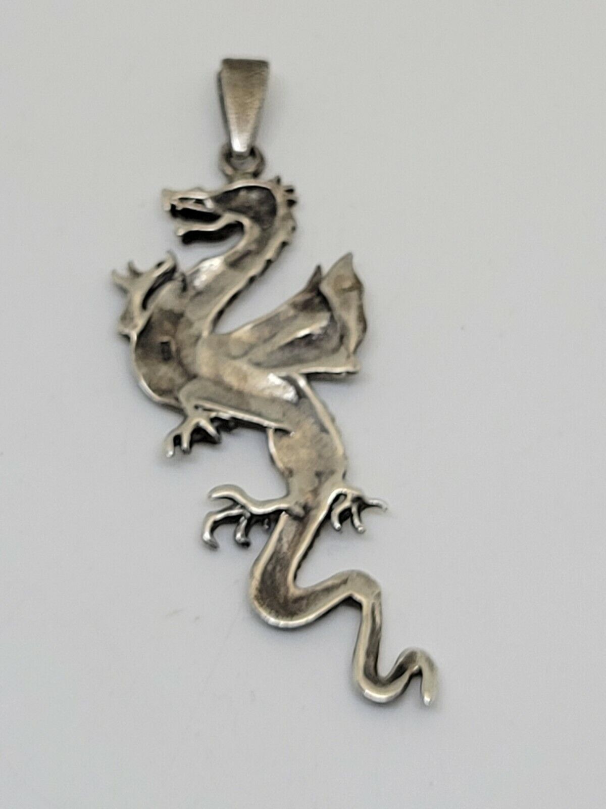 Sterling Silver Flying Dragon Pendant - image 6