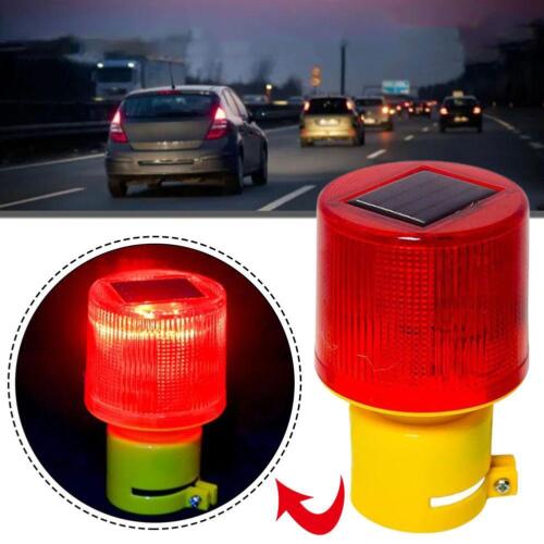 Good LED Solar Warning Light Flash Road Barricade Traffic NEW Signal ...