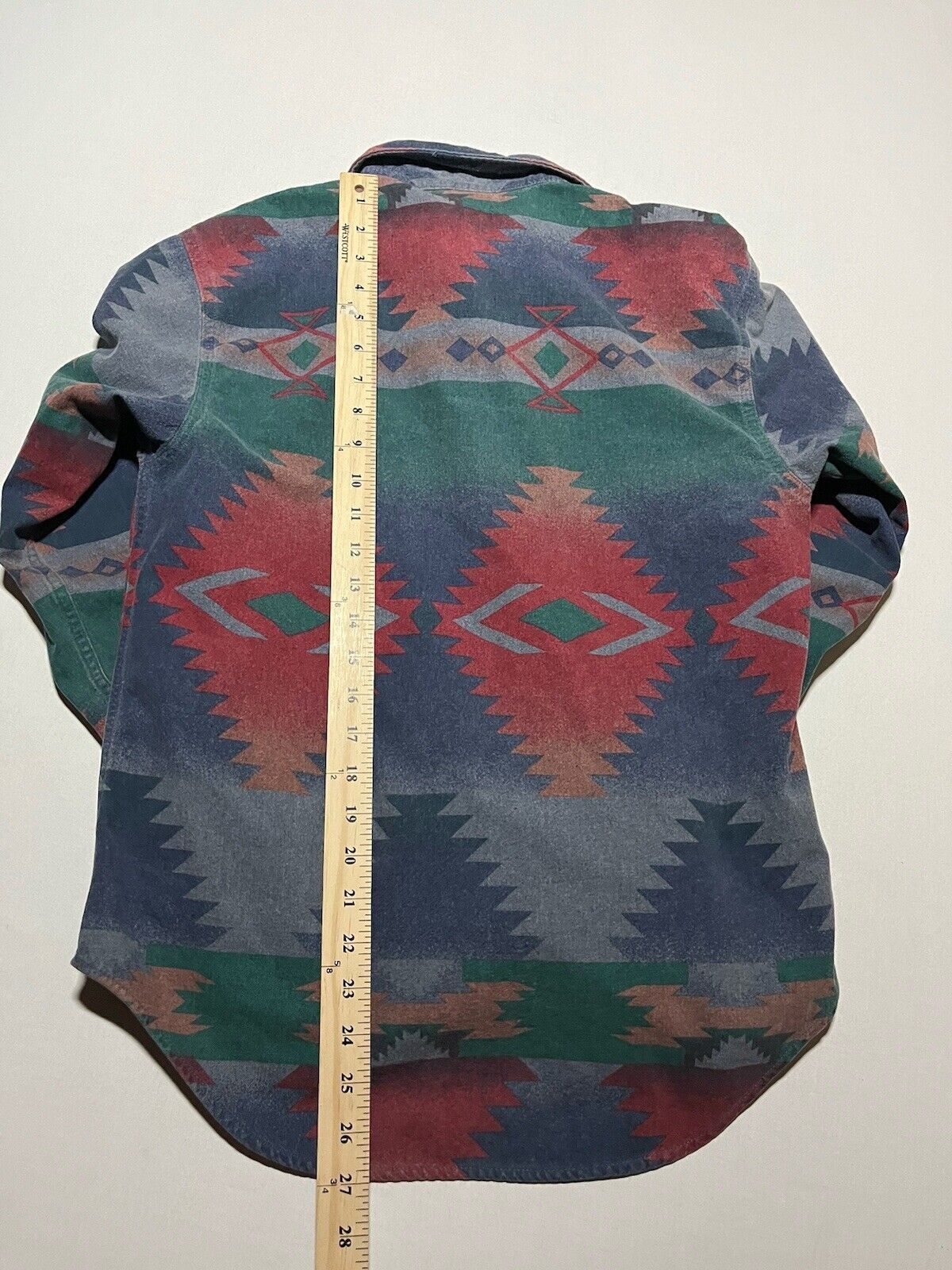 Vintage Woolrich Flannel Shirt Aztec Womens Mediu… - image 4