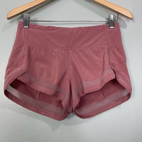 Lululemon Time to Sweat Short Corral Pink Size 4 - image 1