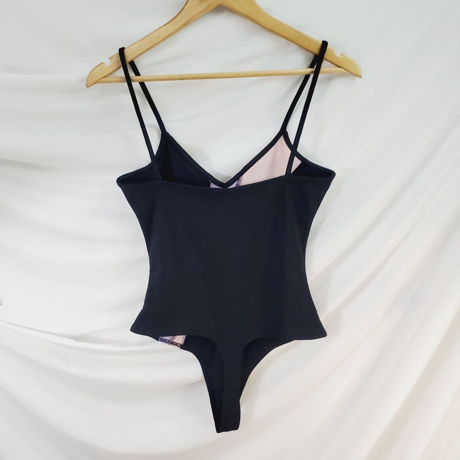 Lover + Friends Black Maeve Bodysuit Cami One Pie… - image 6