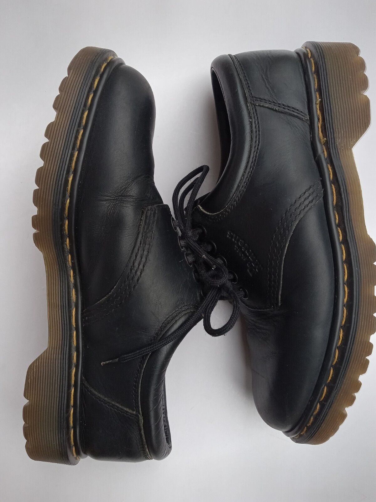 Vtg 90s DR MARTENS Men's Sz 8 England 8053 Black … - image 5