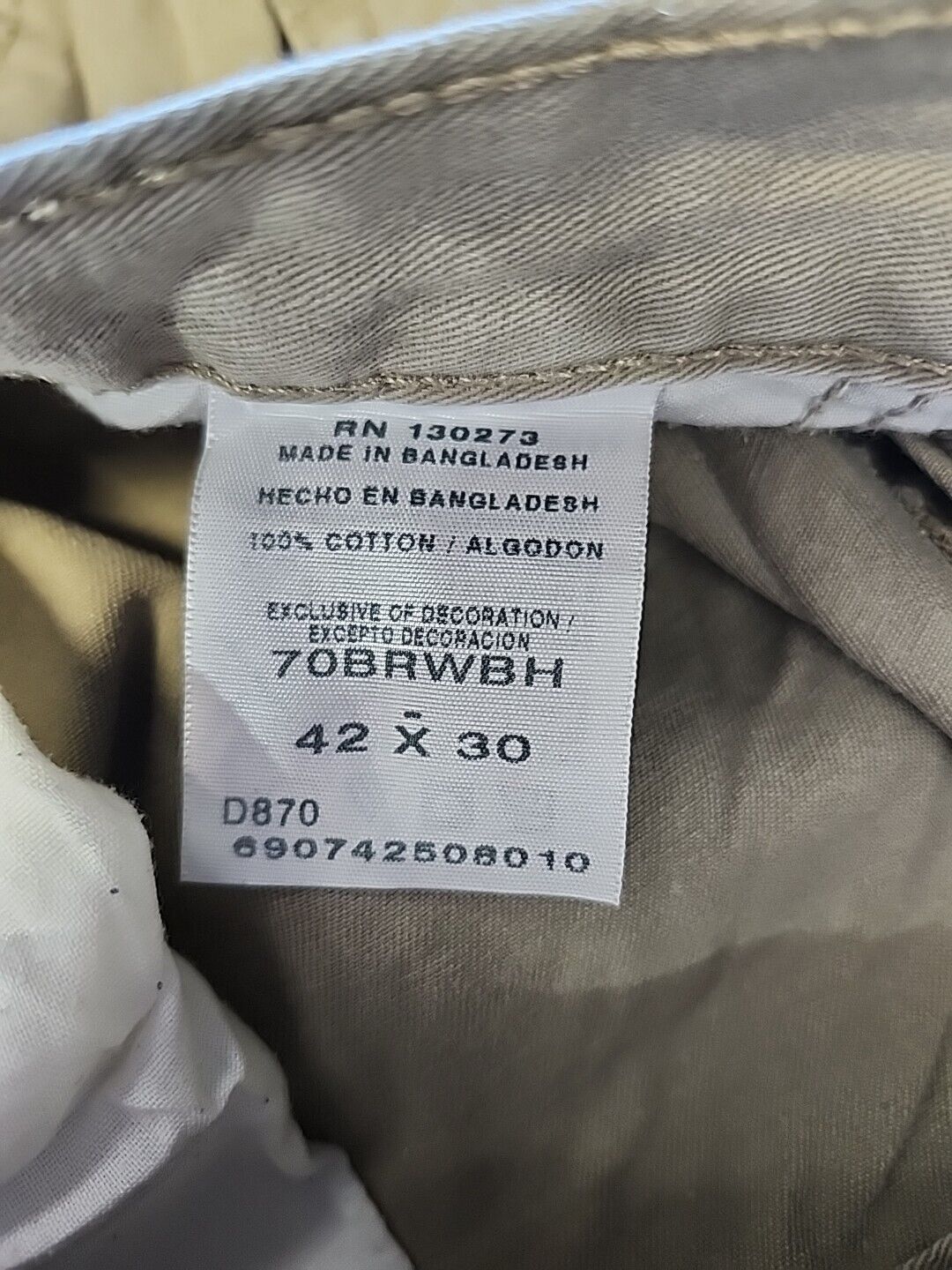 Wrangler Cargo Pants 42x30 Beige - image 12