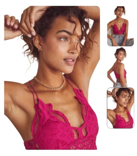 free people coral and pink embroidered lace and sm