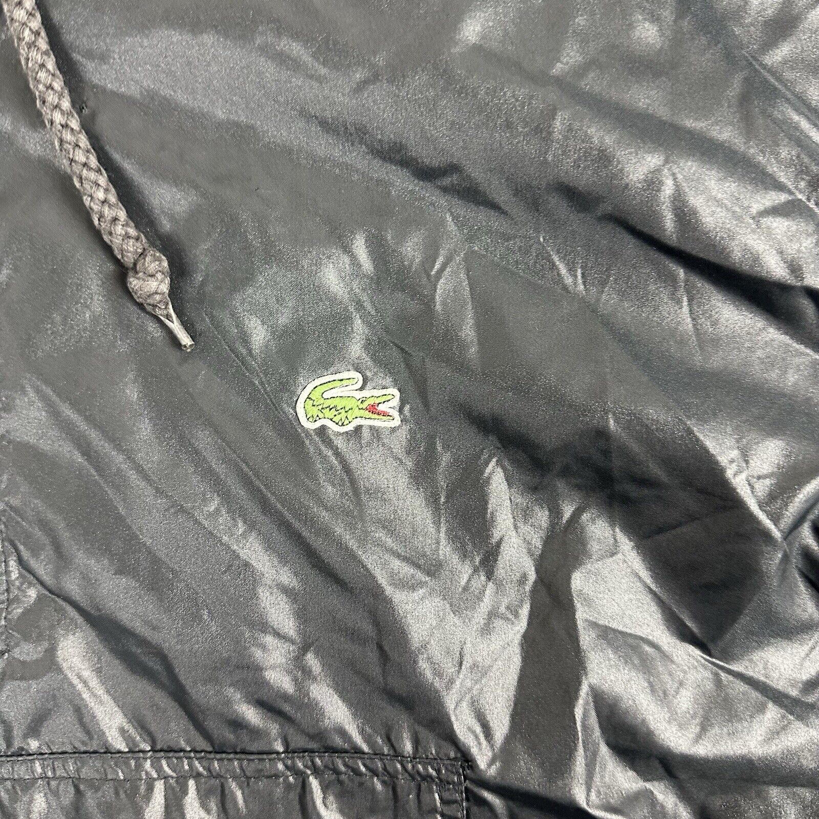 VINTAGE IZOD LACOSTE HOODED RAIN JACKET ANORAK PA… - image 3