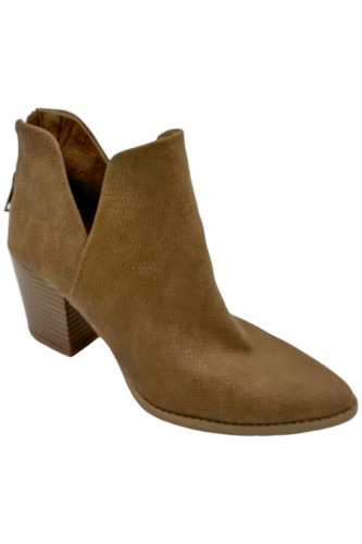 SUN + STONE Women's Elizaa Booties Cognac