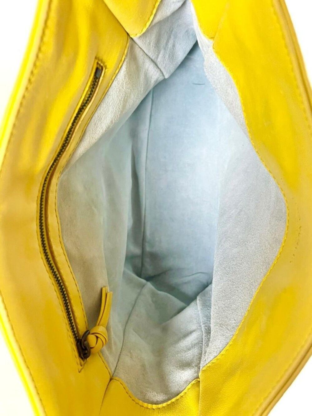 Bottega Veneta Intrecciato Handbag Lambskin Yello… - image 7