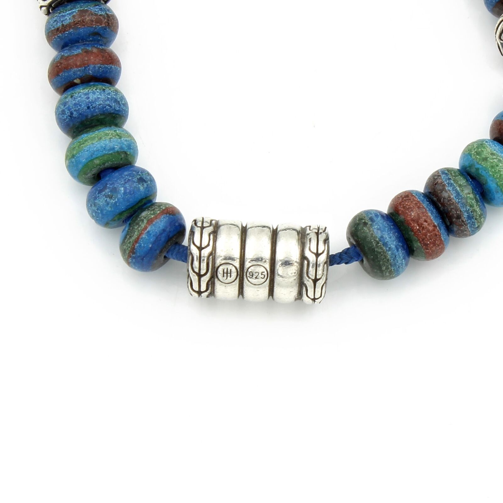 John Hardy 925 Bedeg Turquoise Calsilica Beaded B… - image 5