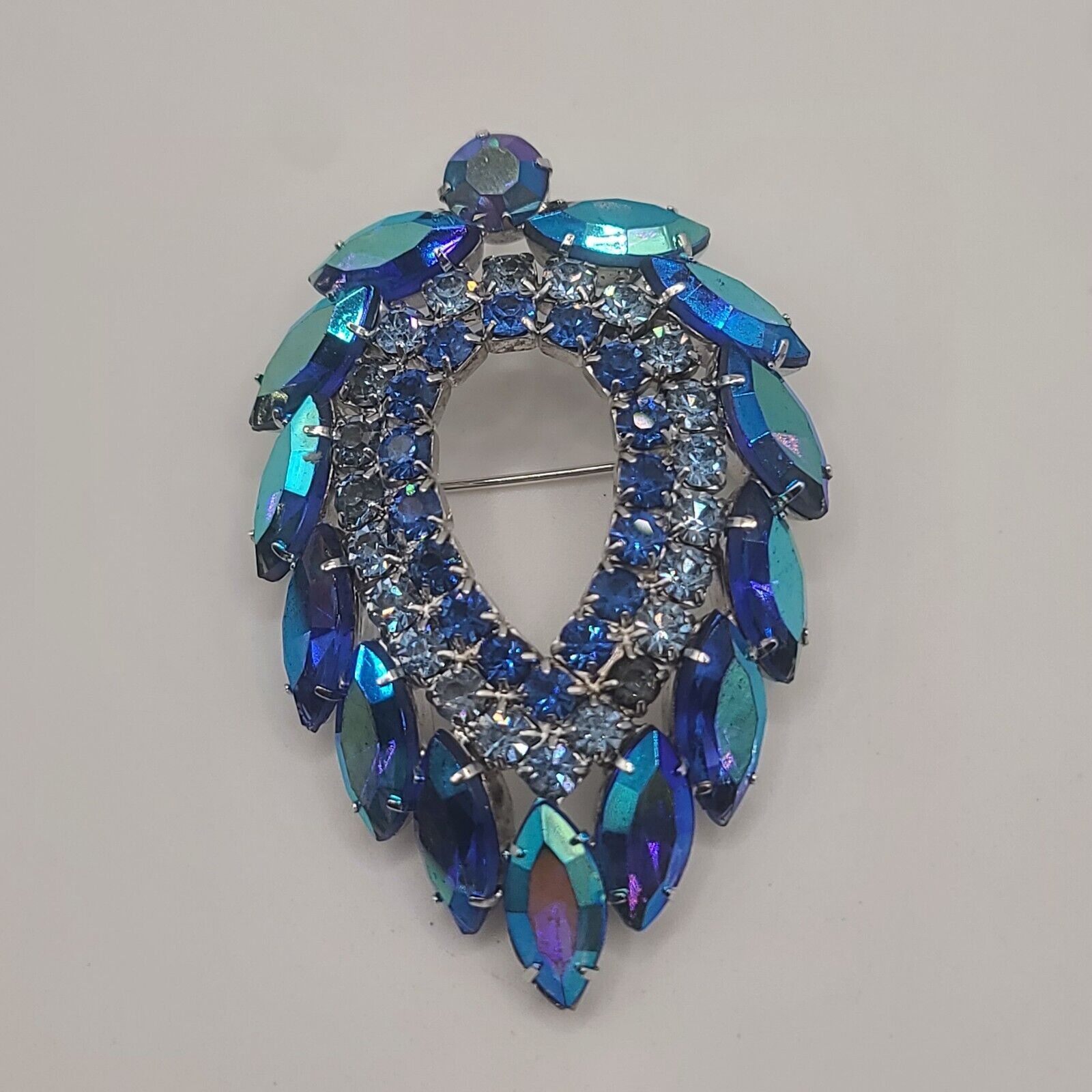 Vintage Juliana For Sarah Coventry Brooch Blue La… - image 5