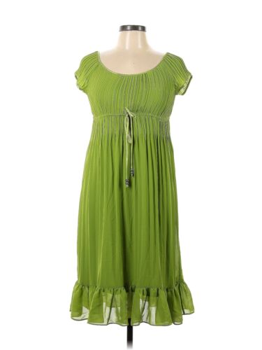 Signature by Robbie Bee Women Green Casual Dress … - image 1