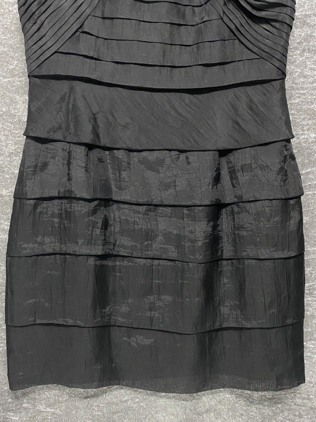 Coast Women’s Black Tiered Dress Size 14 Sleevele… - image 3