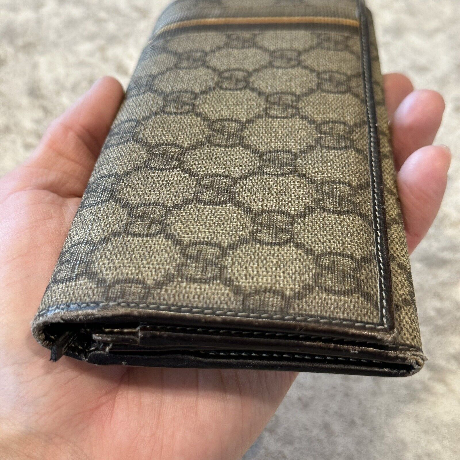 Gucci Canvas Monogram Long Wallet | Vintage Desig… - image 4