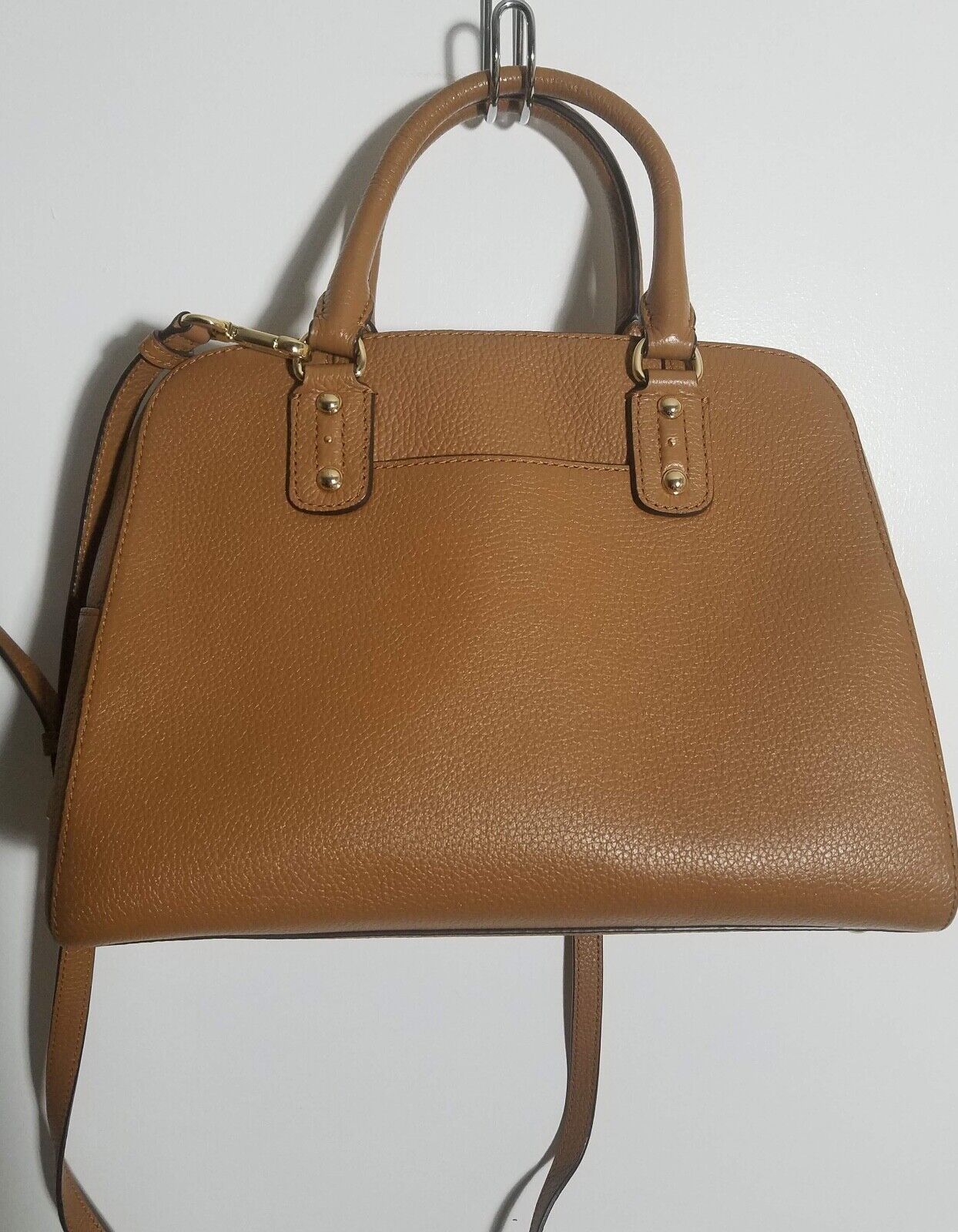 Lightly Used Michael Kors Leather Hand Bag, Brown - image 3