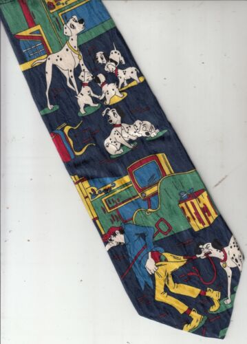 Cartoon-101 Dalmatians-[Walt Disney Tie]-100% Silk