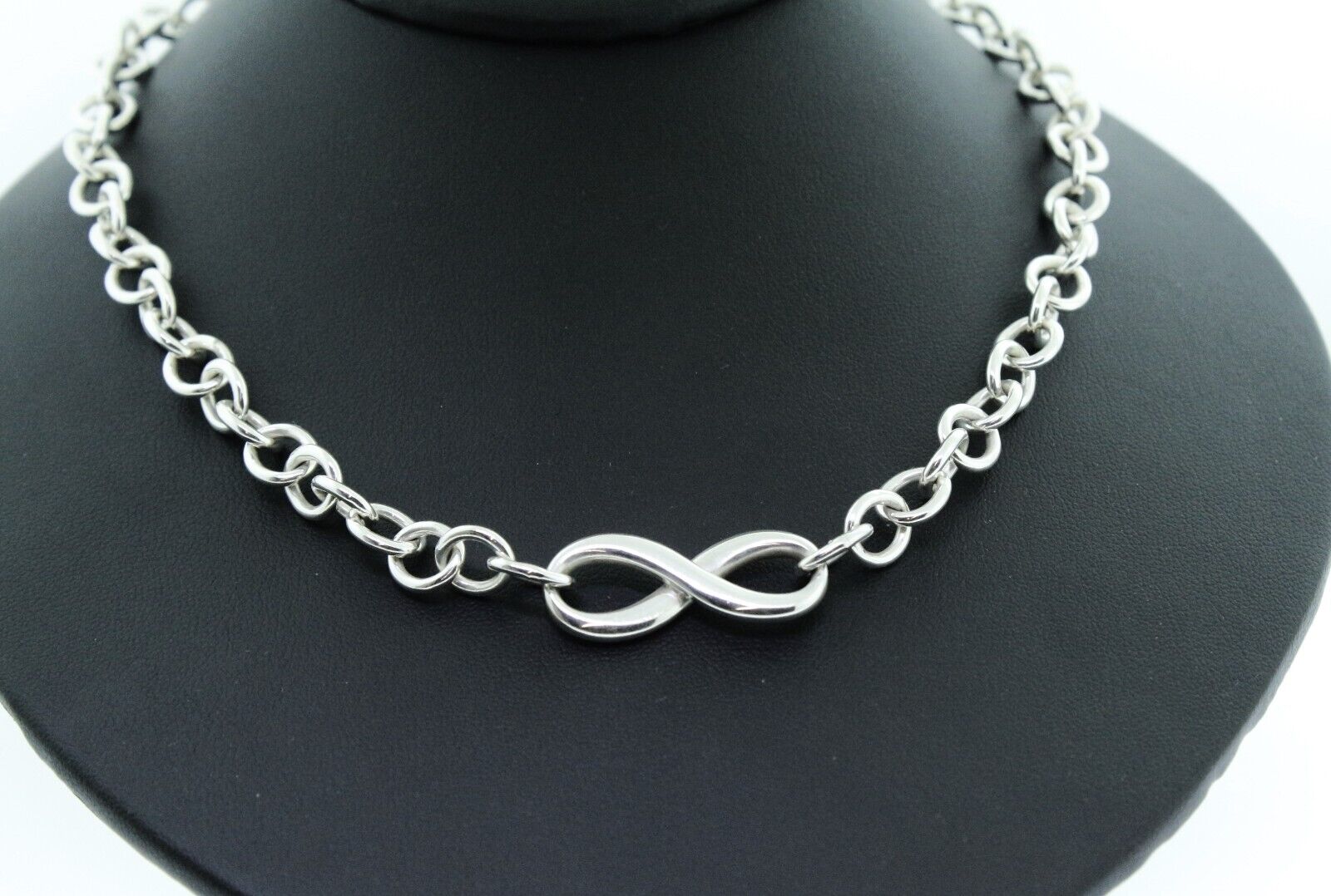 Tiffany and Co. infinity necklace  18” 925 silver… - image 2