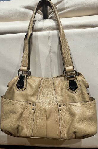 Tignanello Pebble Leather Large Hobo Purse Shoulde