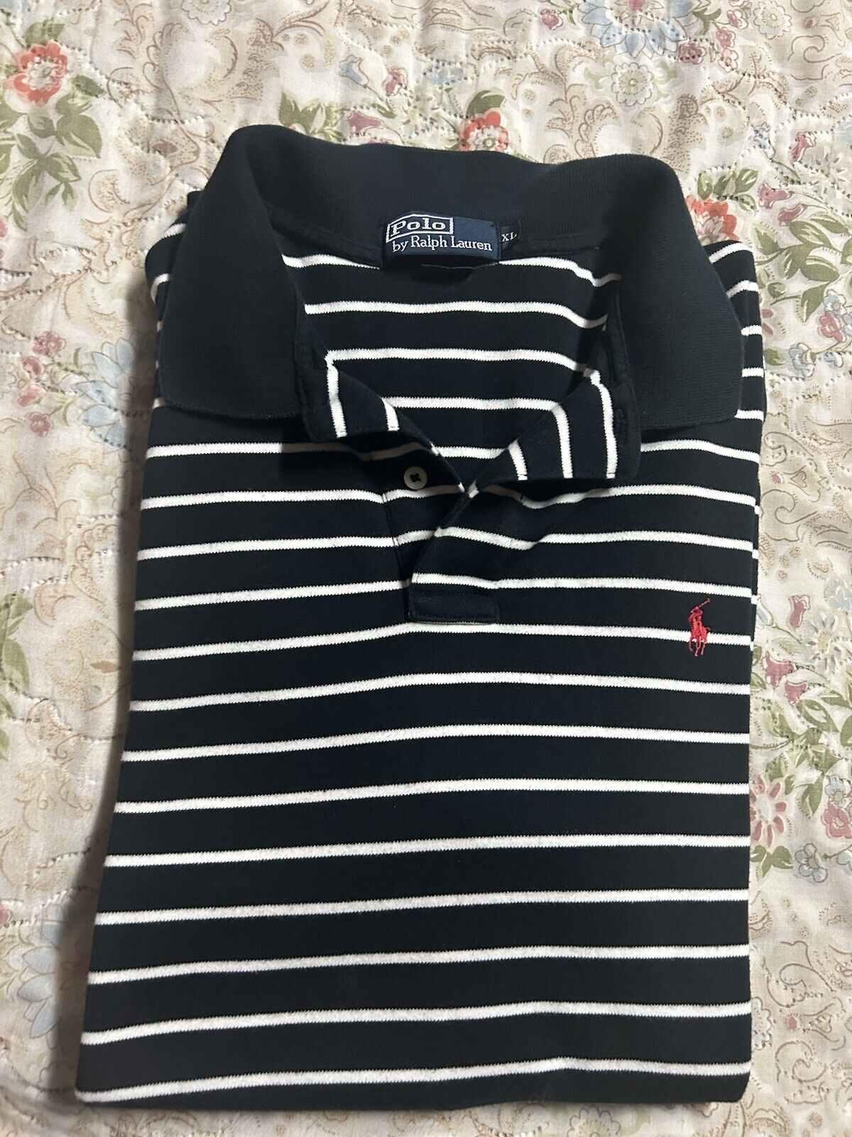 Polo By Ralph Lauren Striped Polo Sz XL 100 % Aut… - image 1