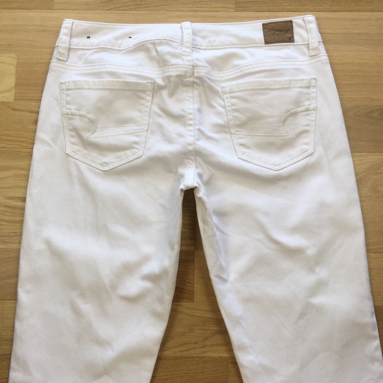 American Eagle Womens Jeans Sz W27 W32 White Low … - image 6