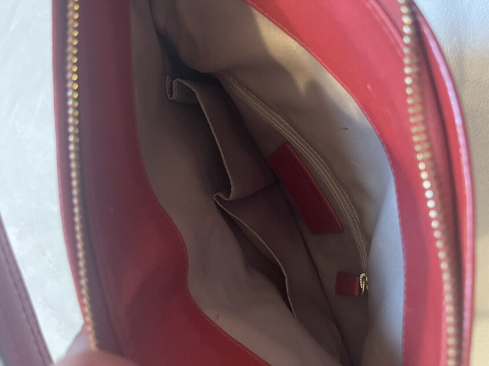 Coach Vintage Red Leather Demi Hobo Satchel  Shou… - image 3