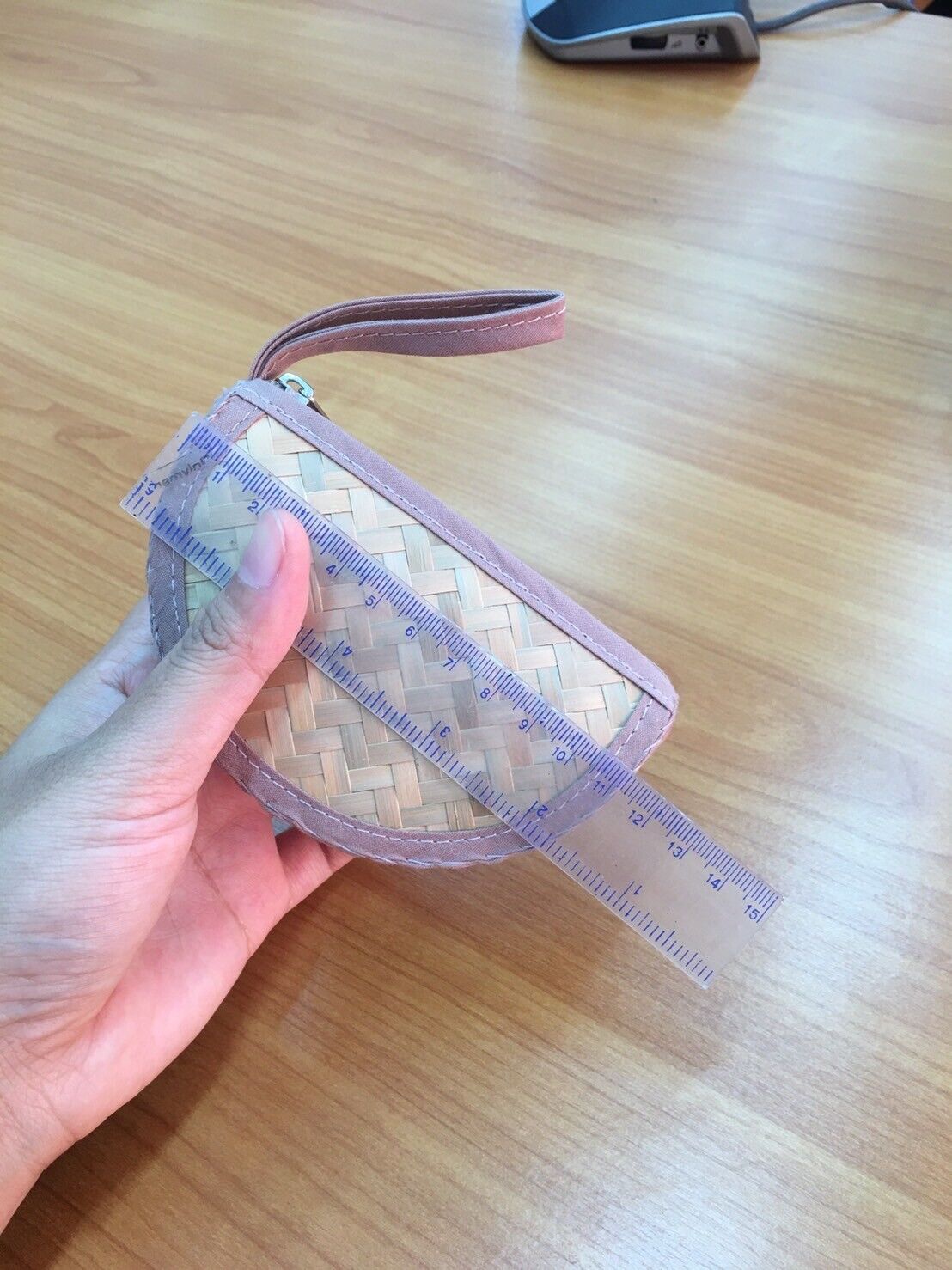 handmade bag made from bamboo coin purse - image 3