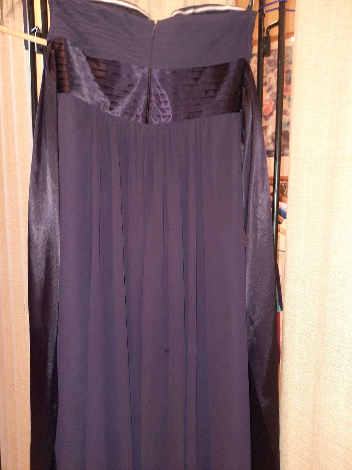 Bill Levkoff Plum Strapless Bridesmaid Dress Size… - image 6