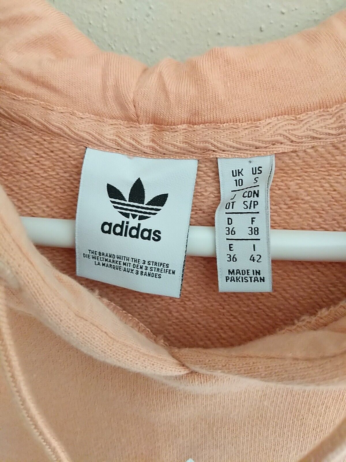 Adidas Womens Blush Peach Size Small Hooded Sweat… - image 6