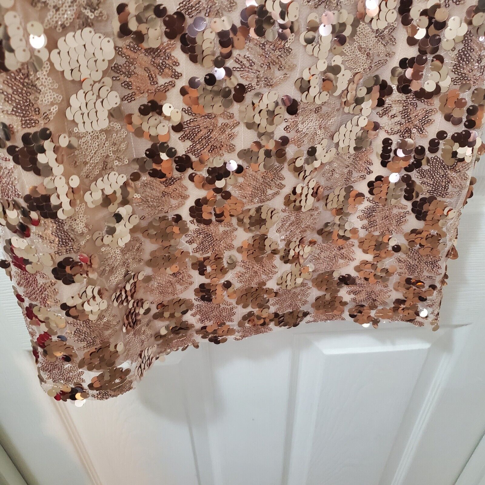 Lulus Cheers Rose Gold Sequin Sleeveless Bodycon … - image 6