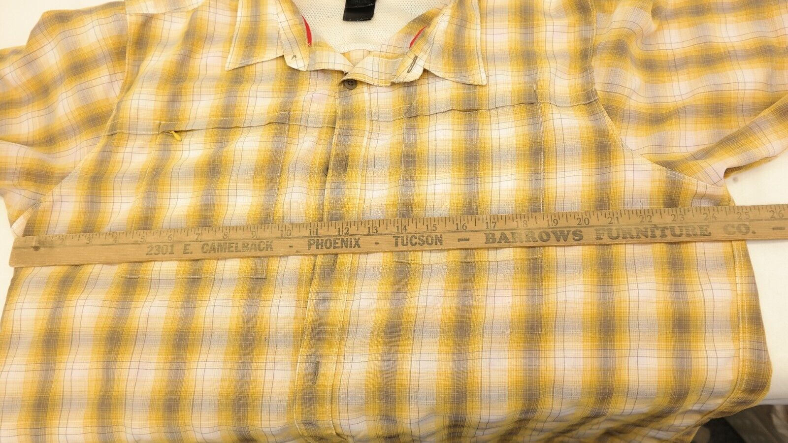 The North Face Shirt Mens 2XL Yellow & White Plai… - image 8