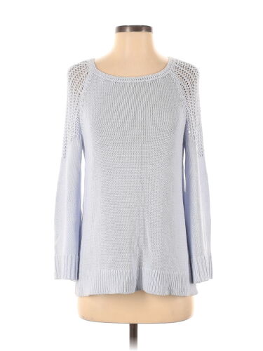 Ann Taylor LOFT Women Silver Pullover Sweater XS