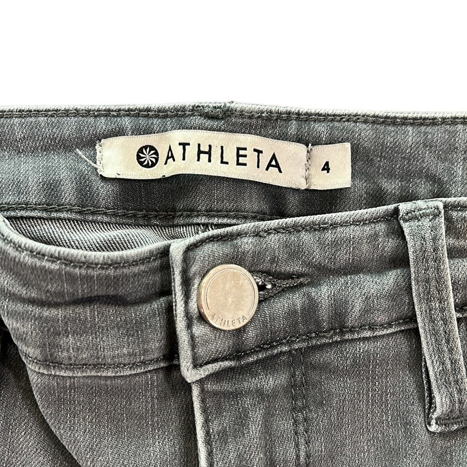 Athleta Sculptek Grey Skinny Jeans women’s size 4 - image 4