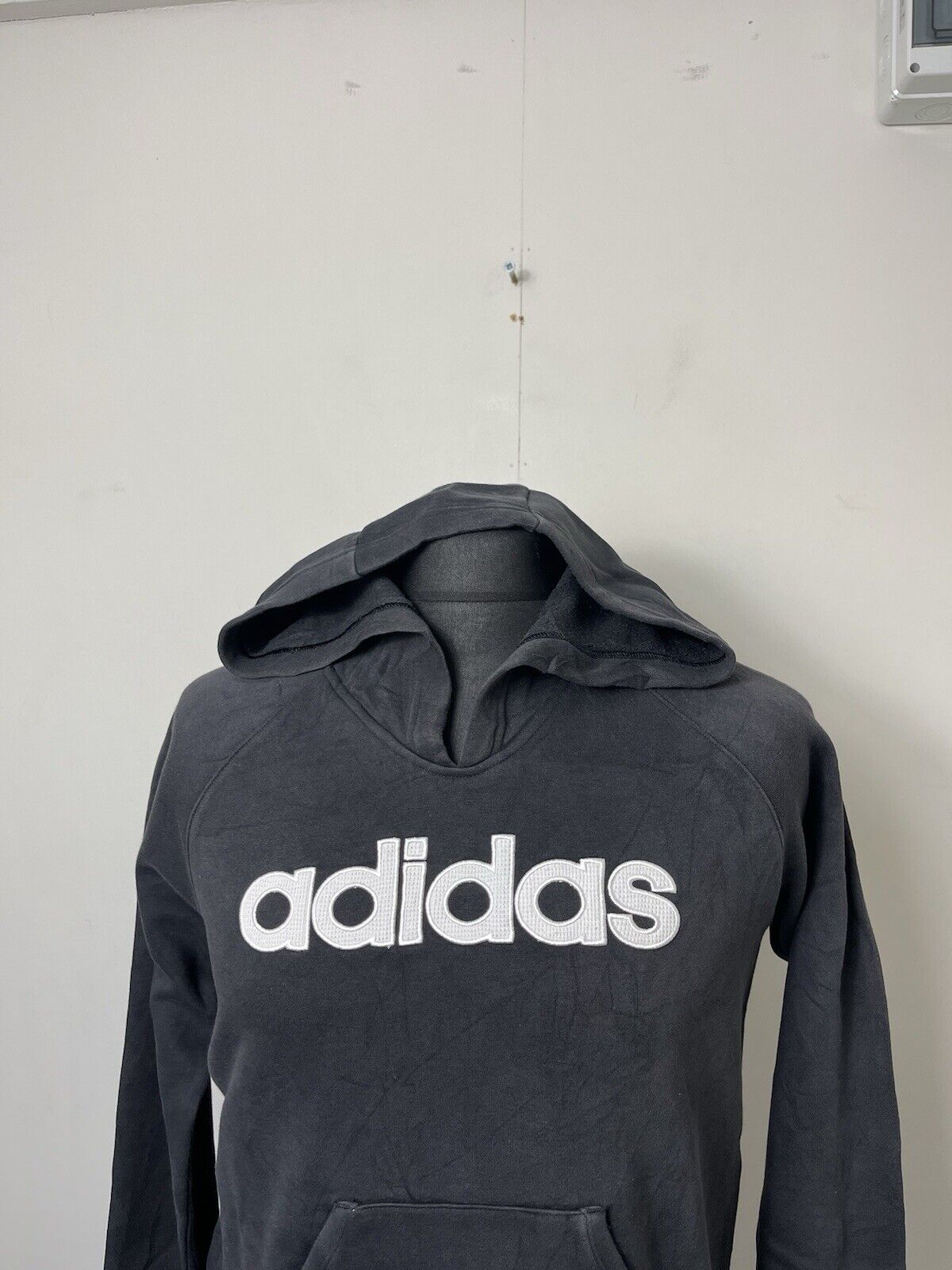 Adidas Hoodie Womens Size 14 Black Sweatshirt Ori… - image 2