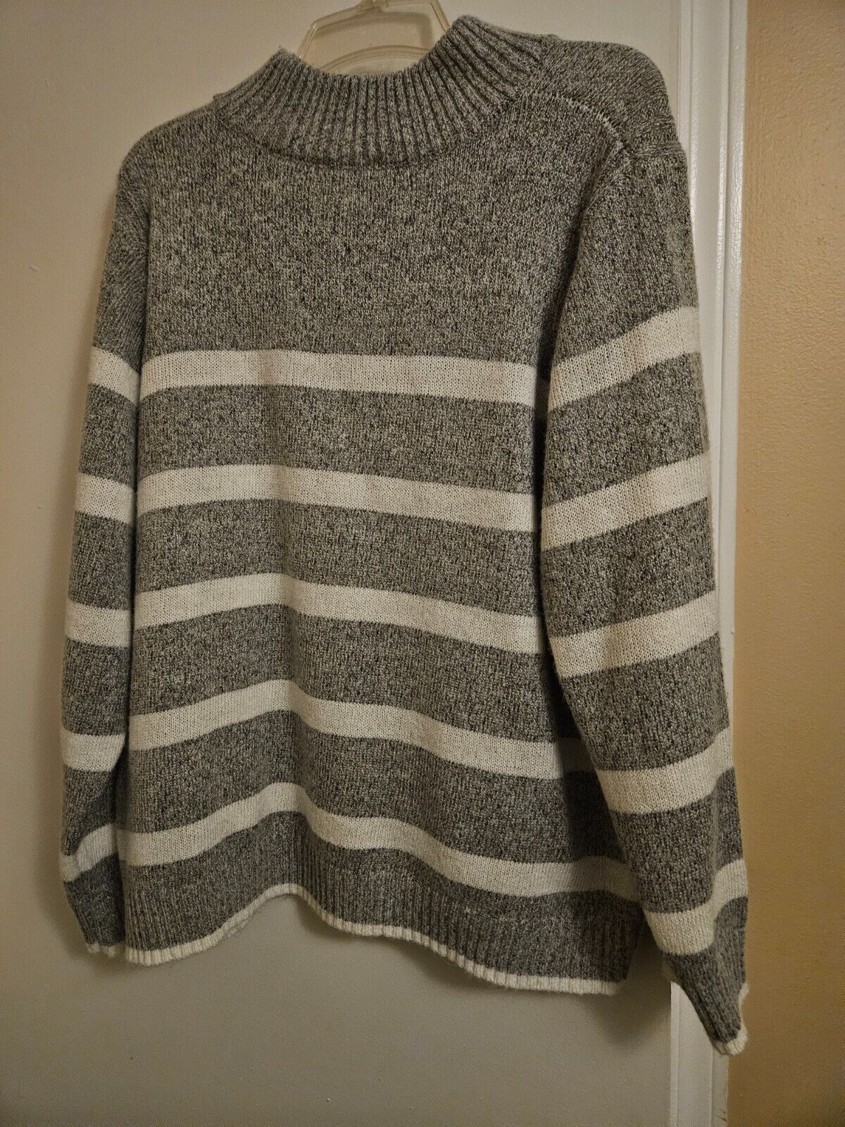 christopher and banks grey striped sweater - image 2