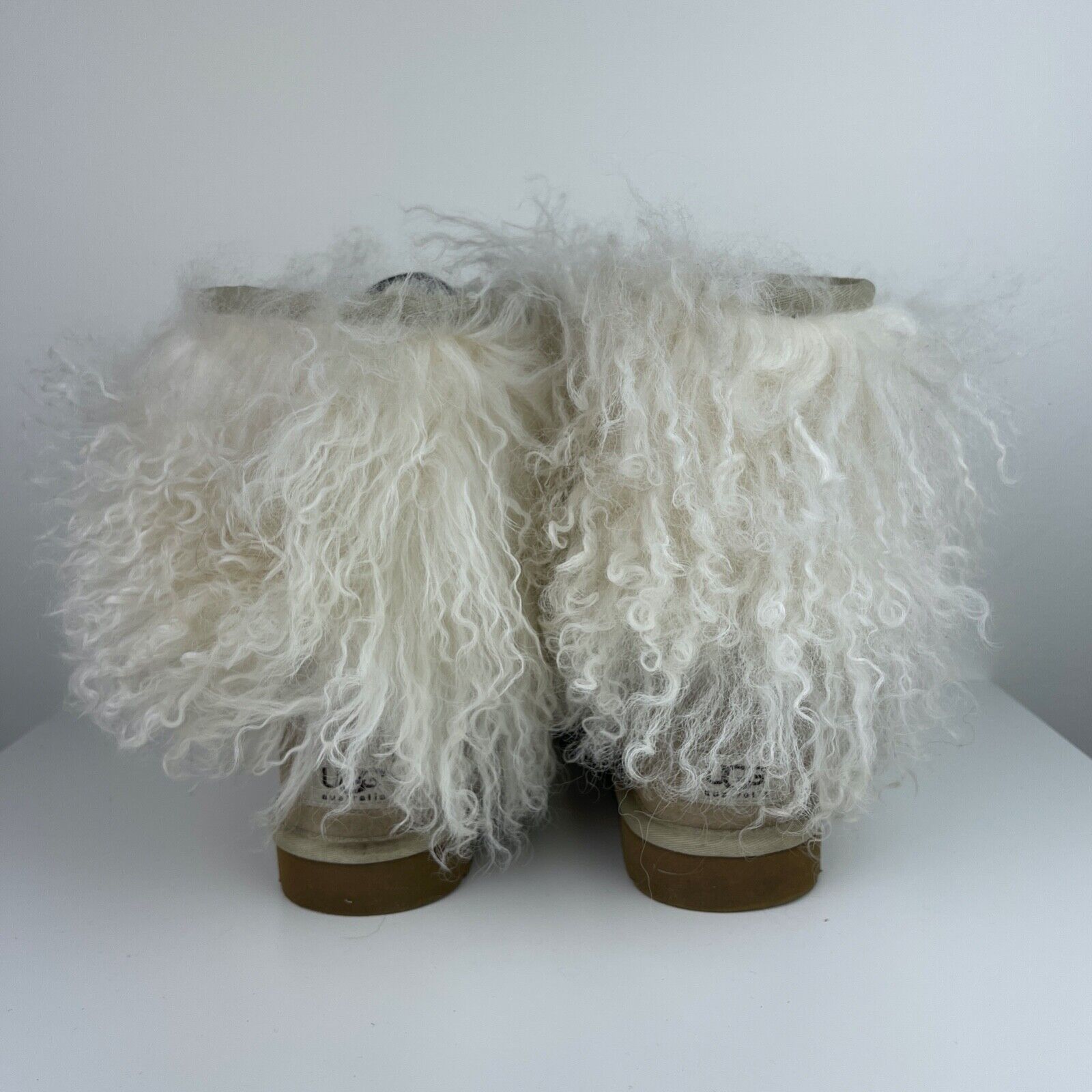 UGG Australia Beige Tan Long Mongolian Sheepskin … - image 5