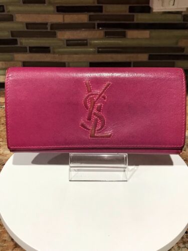 Yves Saint Laurent Lambskin Long Continental Walle