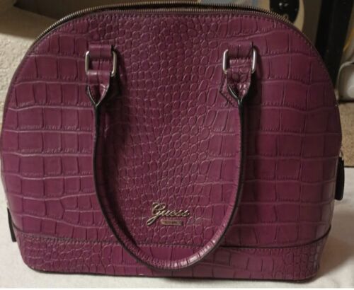 Guess Tote Purse Faux Leather Snake Skin - image 1