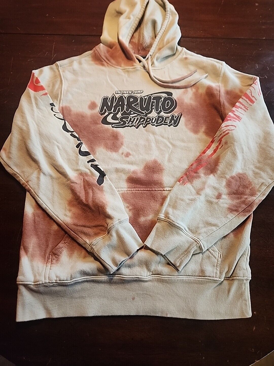 Vintage Naruto Shippuden 2002 2007 Tie Dye Hoodie… - image 1