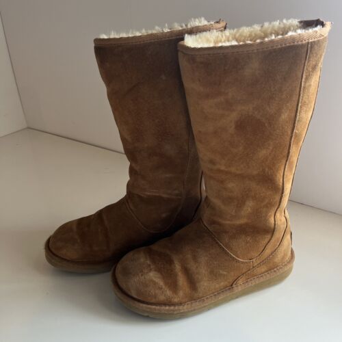 Ugg Australia Sheepskin Genuine Leather Beige Zip… - image 1