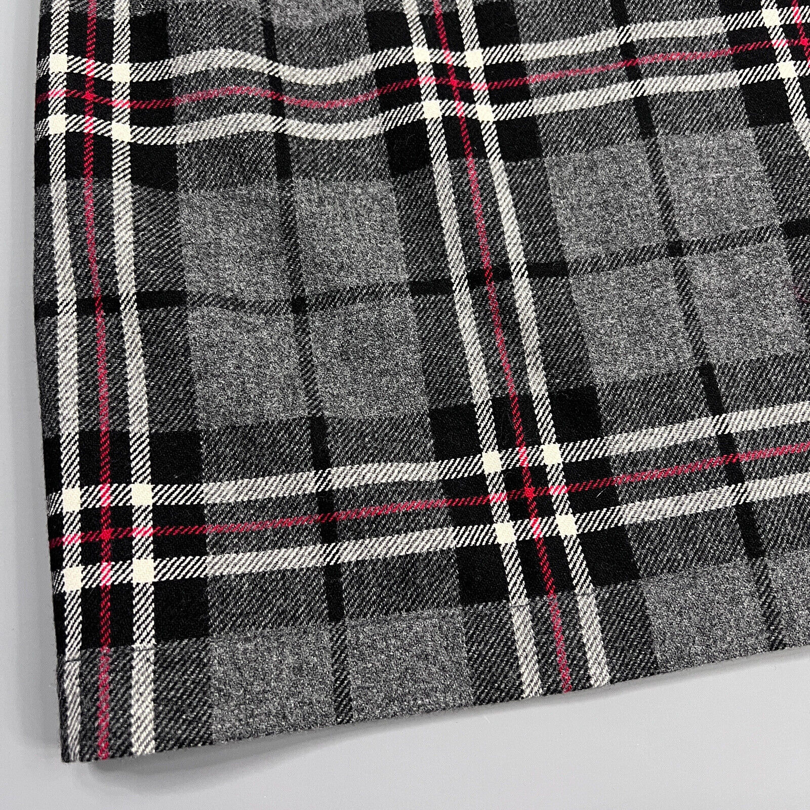 Eddie Bauer Skirt M L Womens Grey Mix Tartan Plai… - image 7