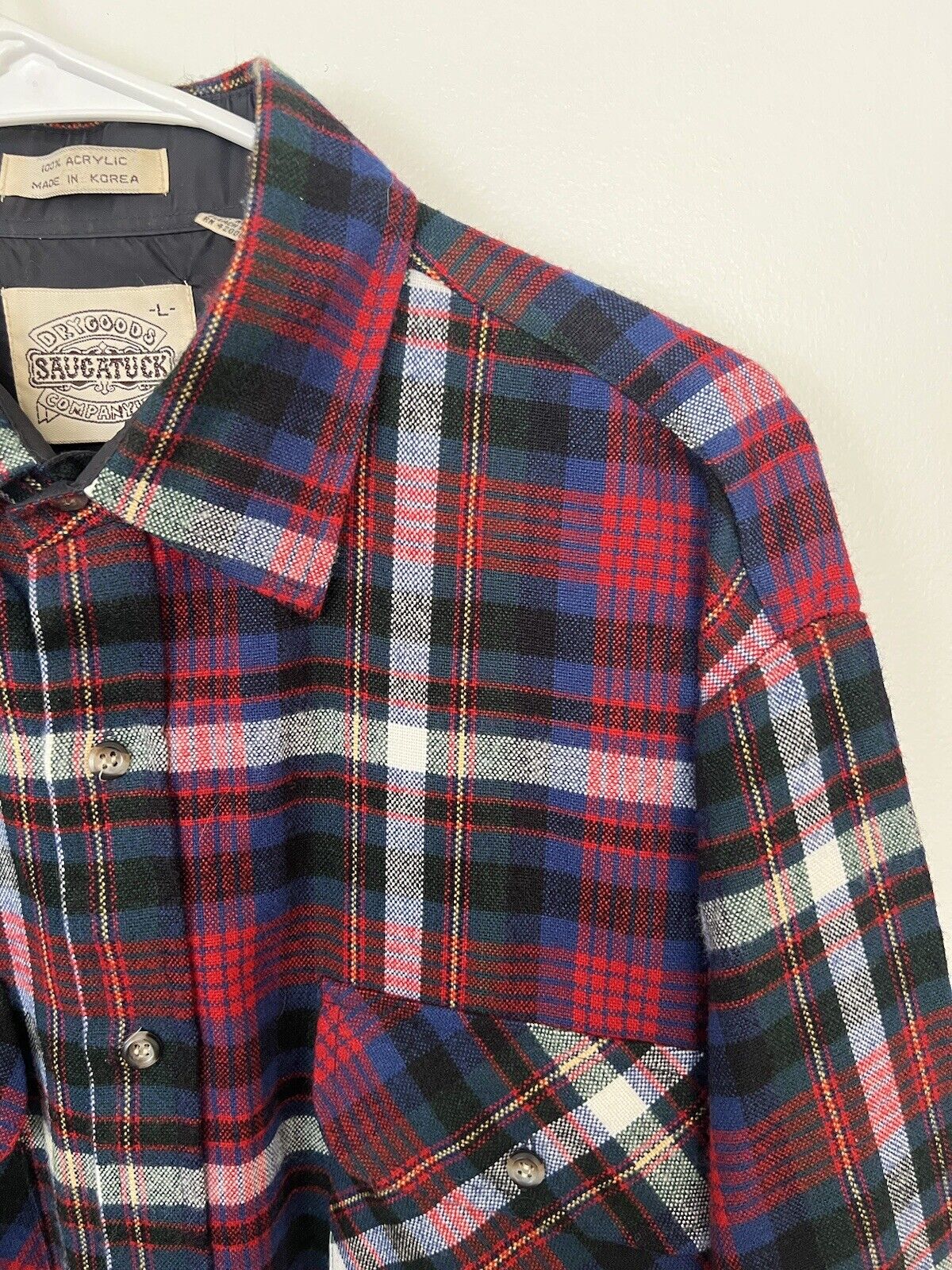 Vintage Saugatuck Dry Goods Co. Men's Red & Blue … - image 8