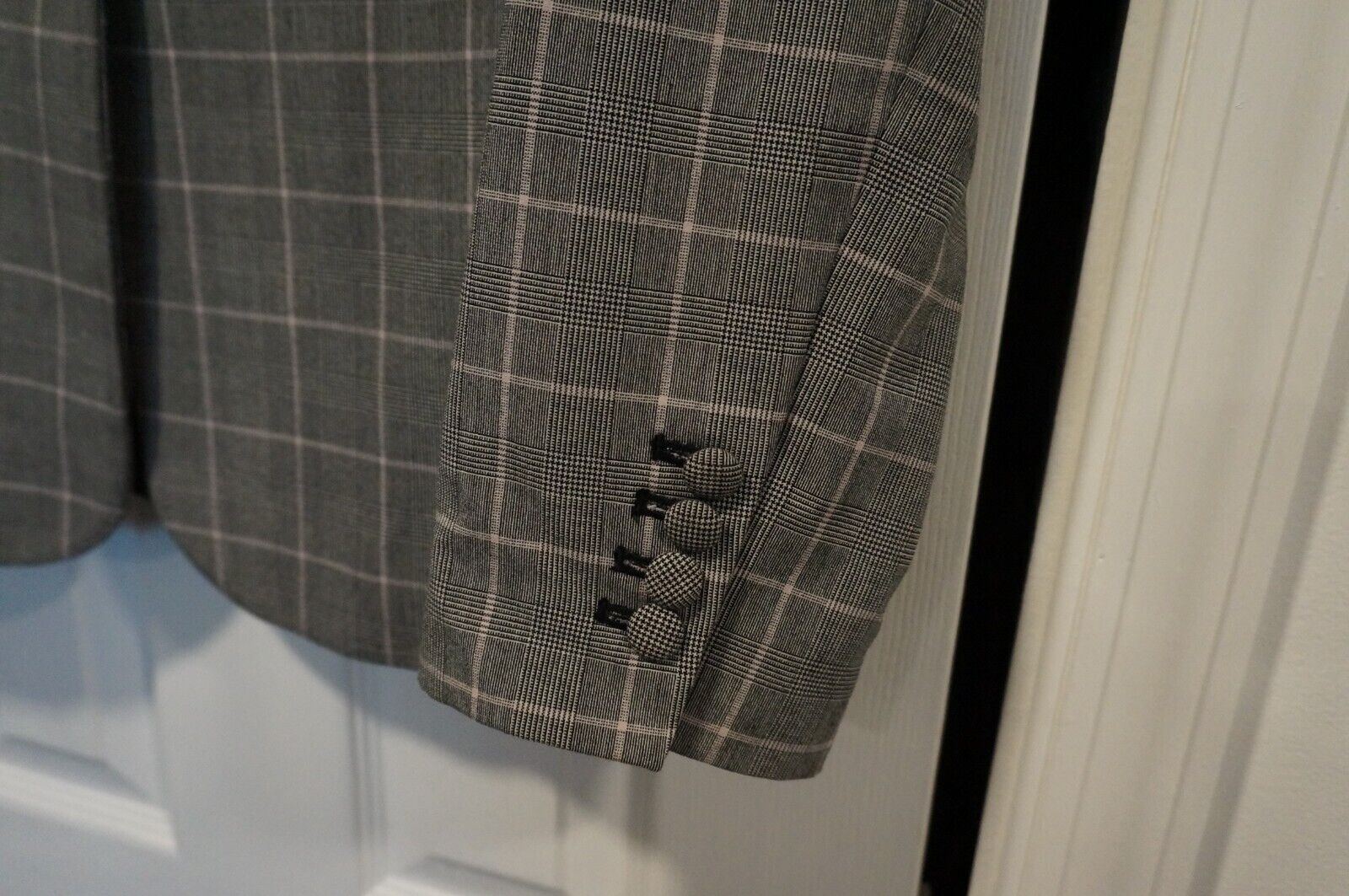 Preowned Tommy Hilfiger Womans Gray Plaid Suit Si… - image 3