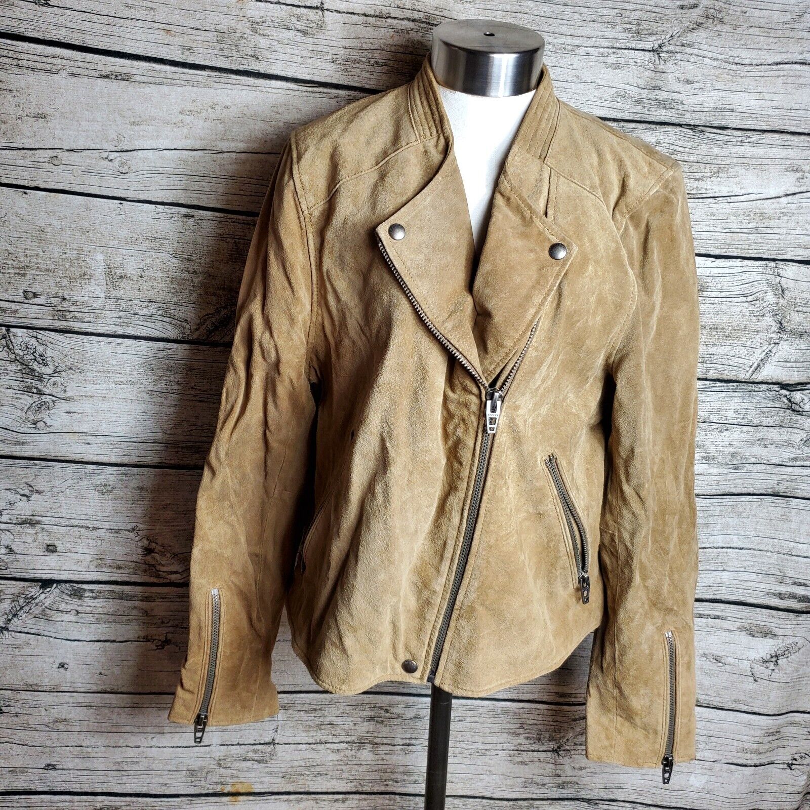 BLANK NYC suede moto jacket size XL - image 1