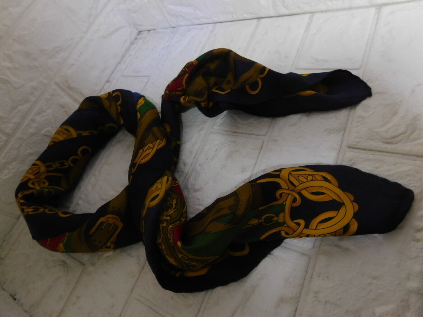 Foulard 100% Pure Silk Vintage Woman Prochownick … - image 4