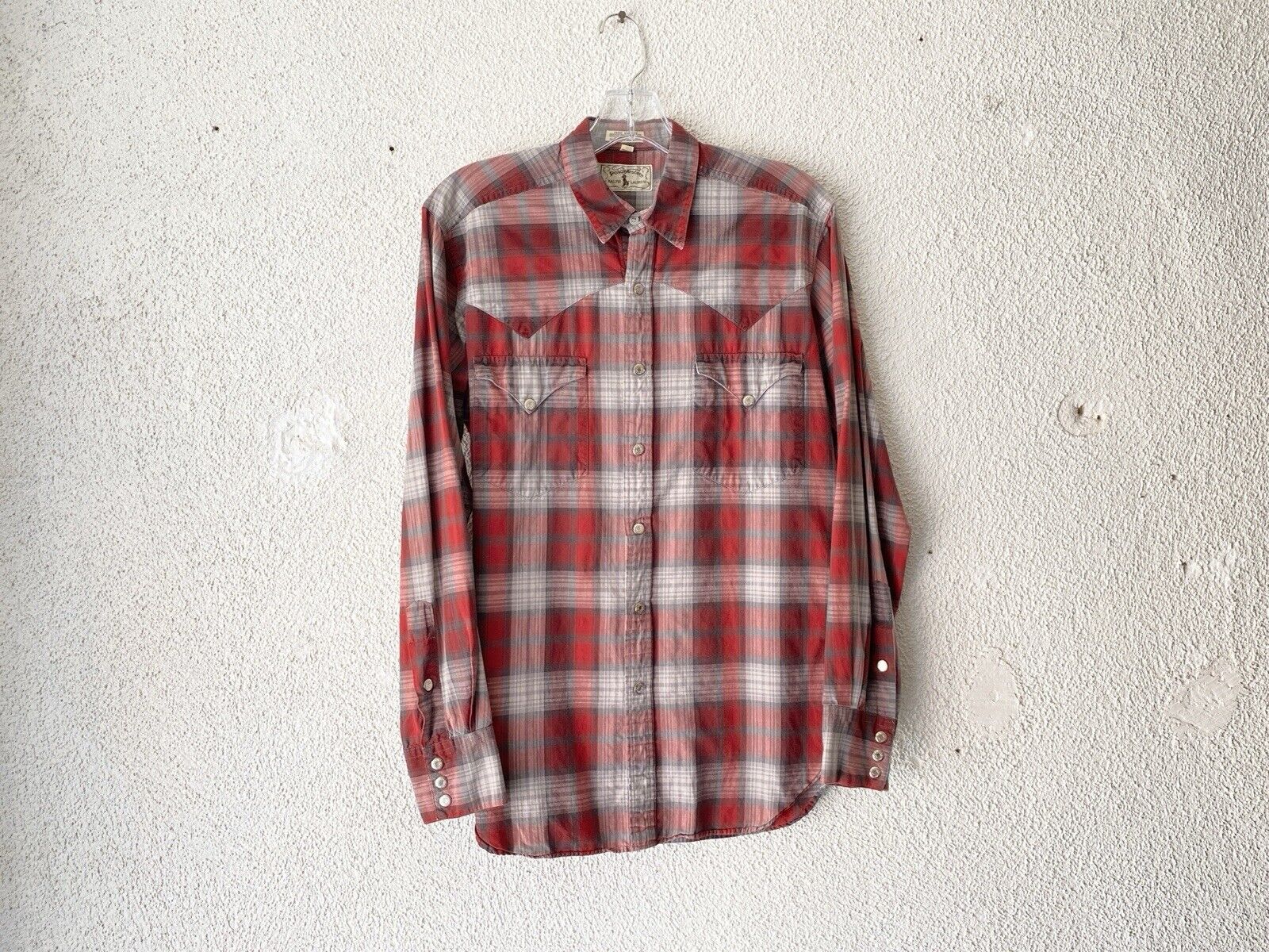 1970s/1980s vtg POLO WESTERN RALPH LAUREN plaid C… - image 2