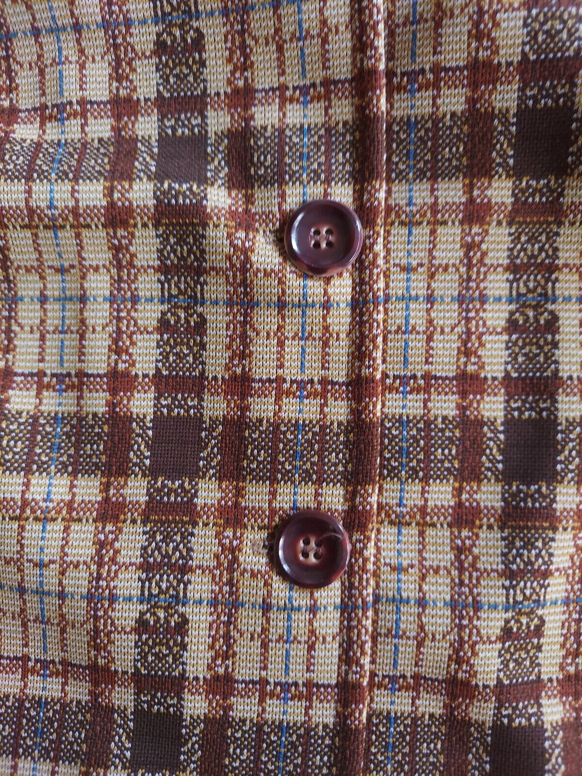 VTG VOGUEMONT Women's Plaid Button Front Polyeste… - image 8